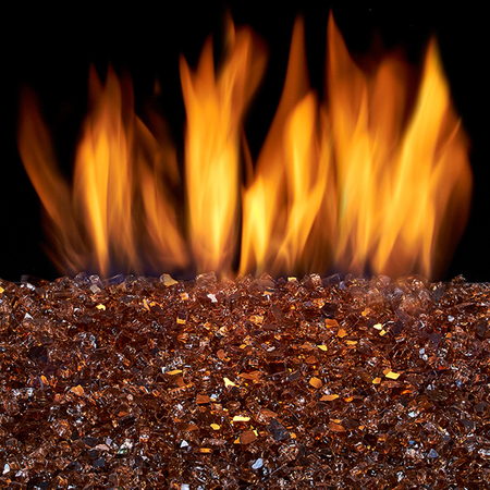 DULUTH FORGE Vented Fire Glass Burner Kit - 24In., 65,000 Btu, Natural Gas, Match FGB24-1